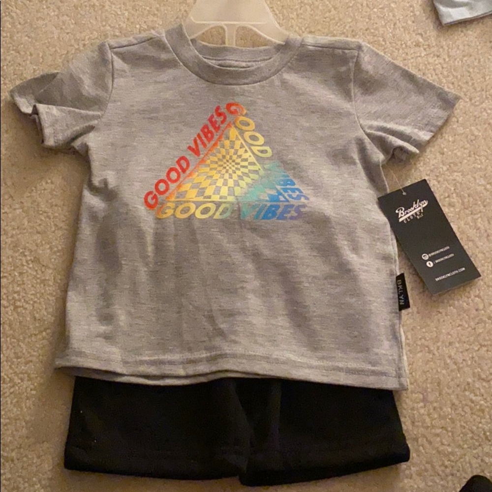 Toddler boy tee & short set
